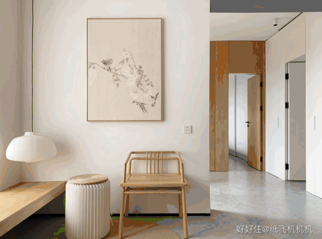 没有沙发电视,60㎡住出120㎡的通透感,我真服!